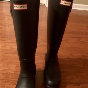 Hunter Original Black Matte Rain Boots